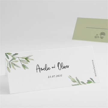 Tischkarte Hochzeit olivenbaum