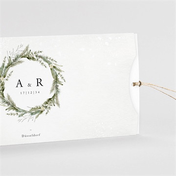 Hochzeitseinladung winterkrone - etui