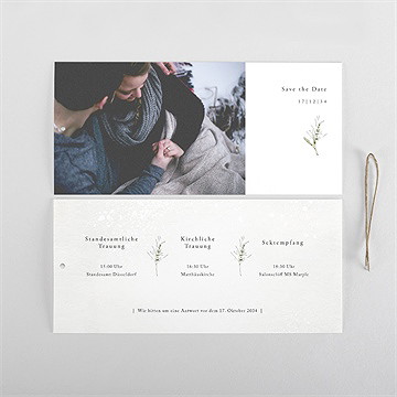 Hochzeitseinladung winterkrone - etui - vue 5