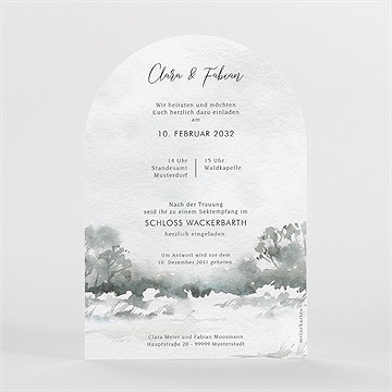 Hochzeitseinladung hochzeit im schnee - vue 2