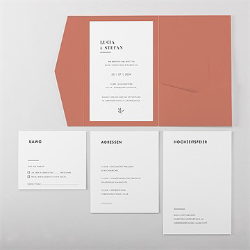 Hochzeitseinladung klassisch schön - vue 5