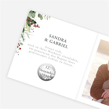 Hochzeitseinladung winterhochzeit - vue 3