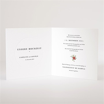 Hochzeitseinladung blumen im winter - vue 3