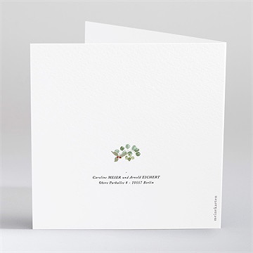 Hochzeitseinladung blumen im winter - vue 4