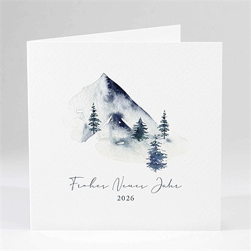 Weihnachtskarte berglandschaft