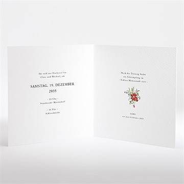 Hochzeitseinladung dunkle blumenwelt - vue 2