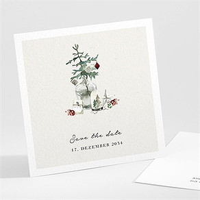 Save the Date Karte wintermärchen