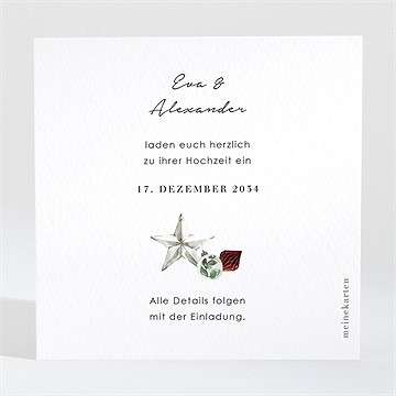 Save The Date Karte Wintermärchen - vue 2