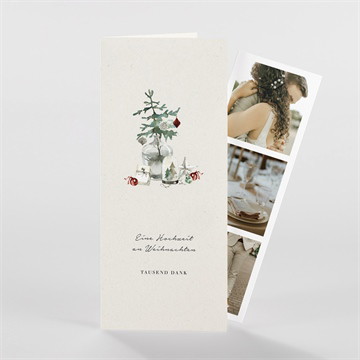 Dankeskarte Hochzeit Wintermärchen