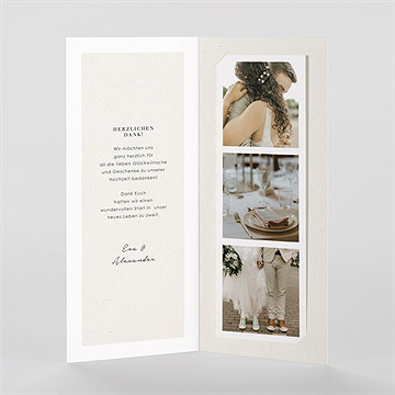 Dankeskarte Hochzeit wintermärchen - vue 2