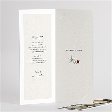 Dankeskarte Hochzeit wintermärchen - vue 3