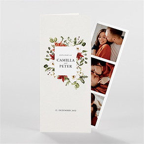 Hochzeitseinladung winterlich romantisch