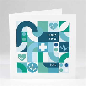 Weihnachtskarte arzt