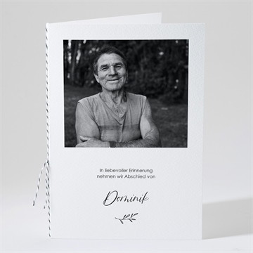 Kirchenheft Trauer Schwarz und weiß