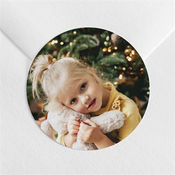 Sticker Weihnachten foto-kerze