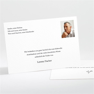 Trauerdanksagung stiller abschied