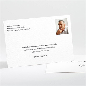 Trauerdanksagung Stiller Abschied