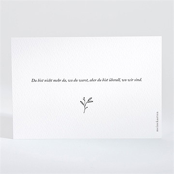 Trauerdanksagung Stiller Abschied - vue 2