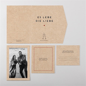 Hochzeitseinladung es lebe die liebe - allinone - vue 4