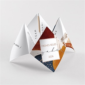 Weihnachtskarte kunstvoll - origami