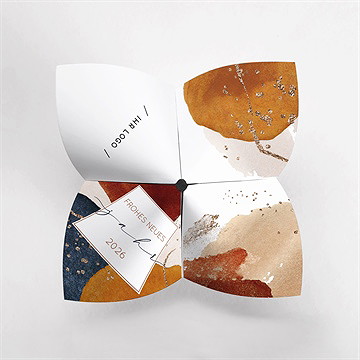 Weihnachtskarte kunstvoll - origami - vue 2