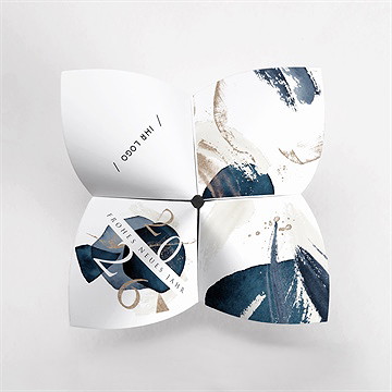 Weihnachtskarte kunst - origami - vue 2