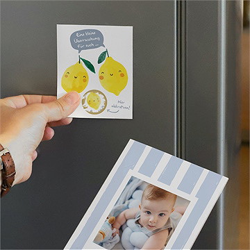 Geburtskarte kleine zitrone - duo - vue 3