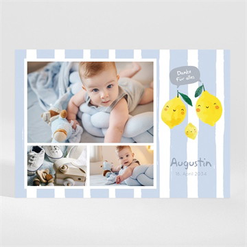 Dankeskarte Geburt Kleine zitrone - duo