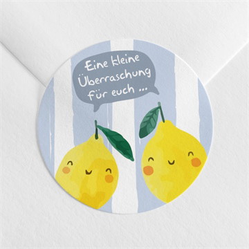 Sticker Geburt Kleine zitrone - duo
