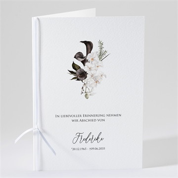 Kirchenheft Trauer orchideen