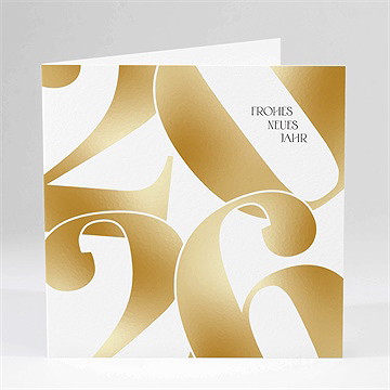 Weihnachtskarte glänzendes jahr