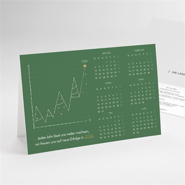 Weihnachtskarte wachstumskurve