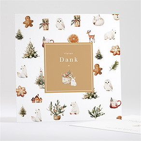 Dankeskarte Geburt weihnachtskind