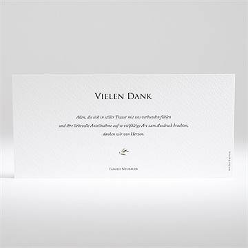 Trauerdanksagung Ewiger Olivenbaum - Quer - vue 2