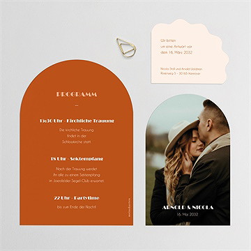 Hochzeitseinladung sommerliches terrakotta - vue 4