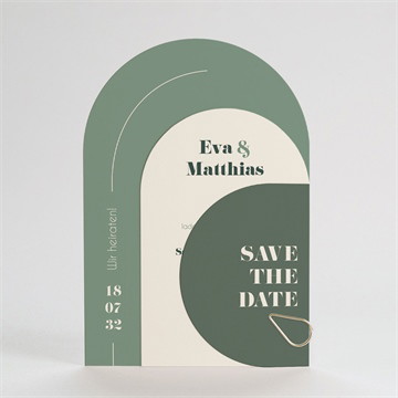 Hochzeitseinladung salbeigrün