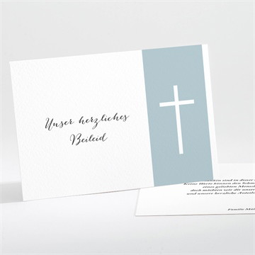 Beileidskarte Trauer einfache eleganz