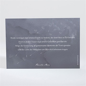 Beileidskarte Trauer Besinnung - vue 2