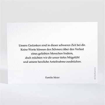 Beileidskarte Trauer Sanfter Traum - vue 2