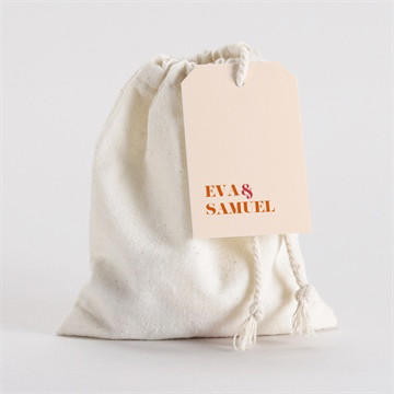 Geschenkbeutel Hochzeit Orange & fuchsia