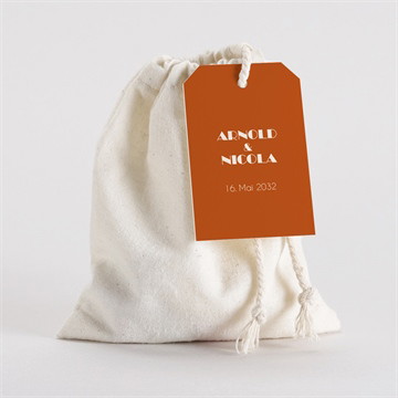 Geschenkbeutel Hochzeit sommerliches terrakotta