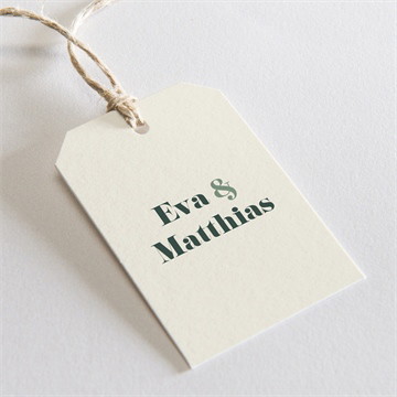 Geschenkanhänger Hochzeit Salbeigrün