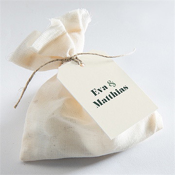 Geschenkanhänger Hochzeit salbeigrün - vue 2