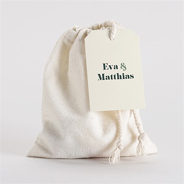 Geschenkbeutel Hochzeit salbeigrün