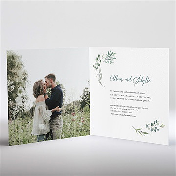 Hochzeitseinladung fliegende blätter - gold-klapp - vue 3