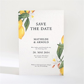 Save the Date Karte zitronenflair