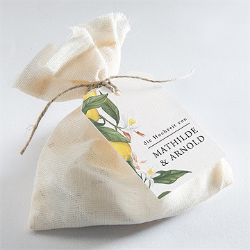 Geschenkanhänger Hochzeit Zitronenflair - vue 2