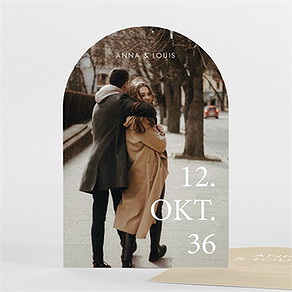 Hochzeitseinladung modernes hochzeitspaar