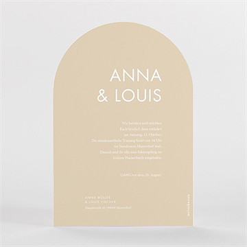 Hochzeitseinladung modernes hochzeitspaar - vue 2