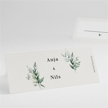 Tischkarte Hochzeit Smaragdgrün